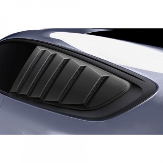 Air Design Side Window Louvers Satin Black 2015-2022 Mustang